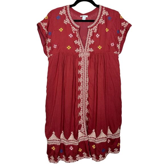 Sundance Catalog Sacred Valley Mini Embroidered Dress Tassel Size Petite Medium - Picture 1 of 8